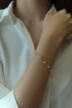 [14k Gold Filled] Pearl Drop Bracelet
