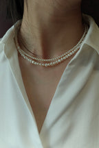 [14K Gold Filled] Mini Classic Pearl Choker