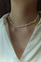 [925 Silver] Baby Baroque Irregular Pearl Necklace