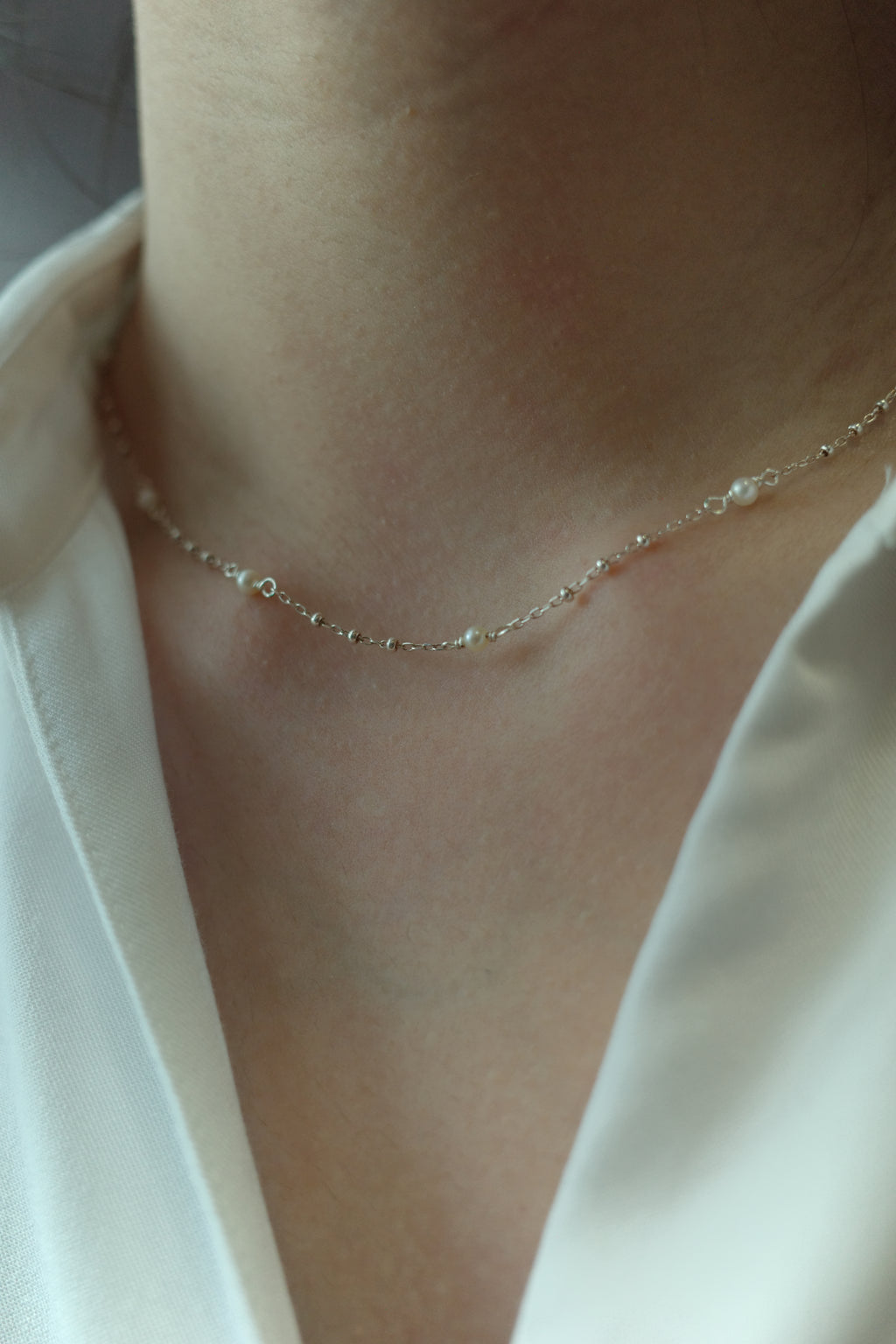 [925 Silver] Starry Night Necklace