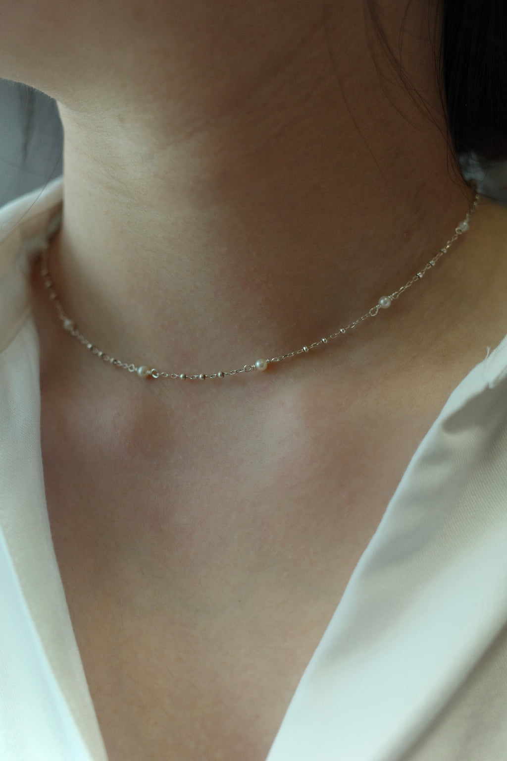 [925 Silver] Starry Night Necklace