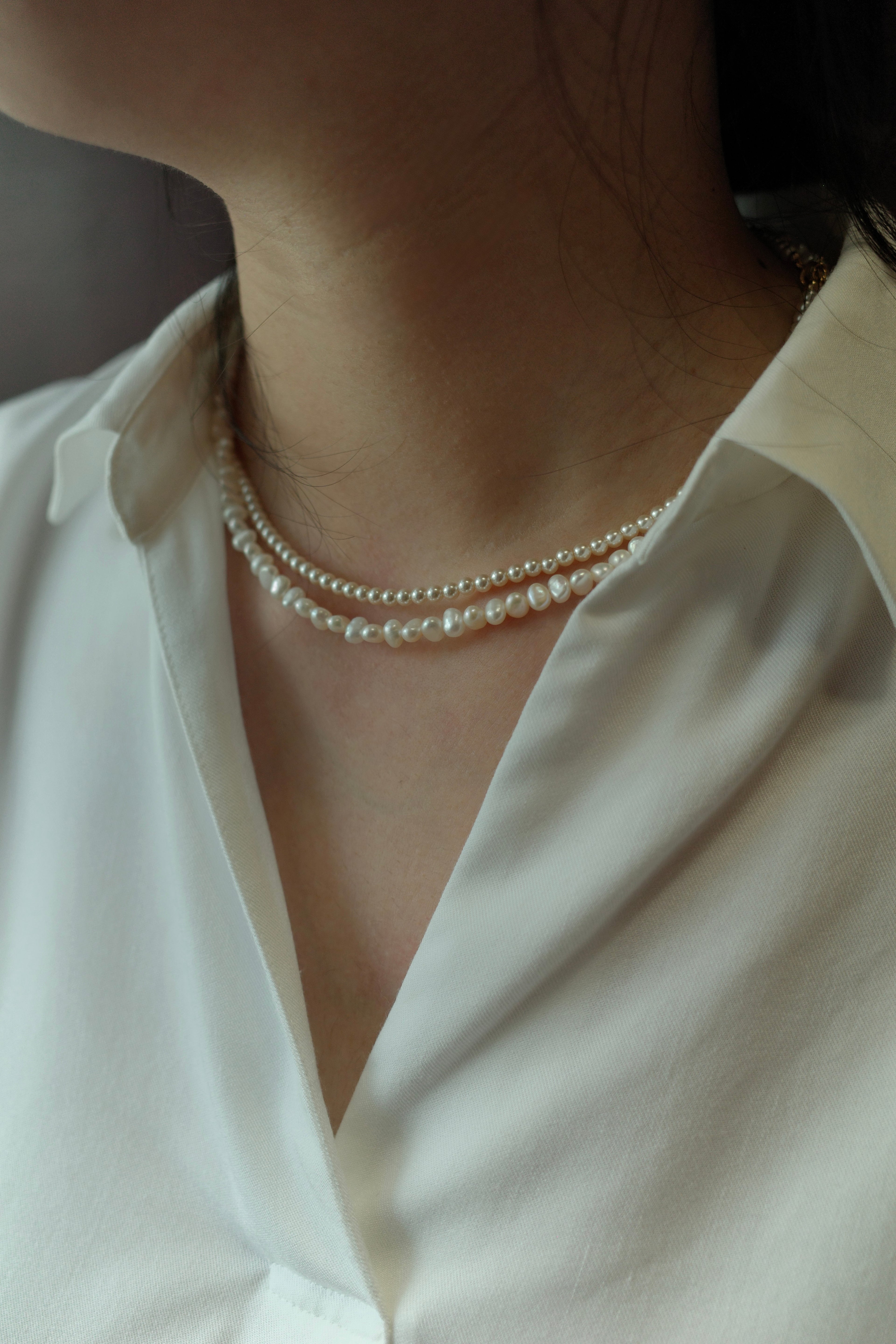 [14K Gold Filled] Mini Classic Pearl Choker