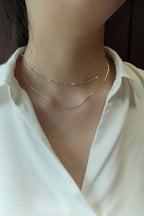 [925 Silver] Starry Night Necklace