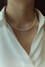 [14K Gold Filled] Mini Classic Pearl Choker