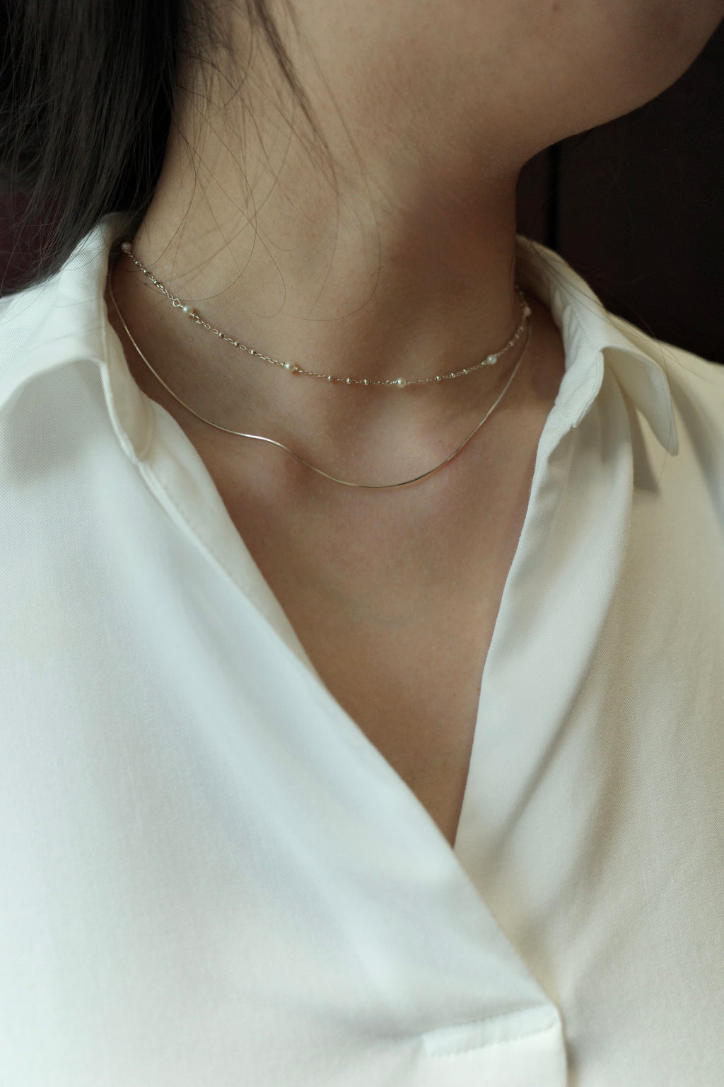 [925 Silver] Starry Night Necklace