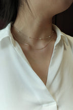 [925 Silver] Starry Night Necklace