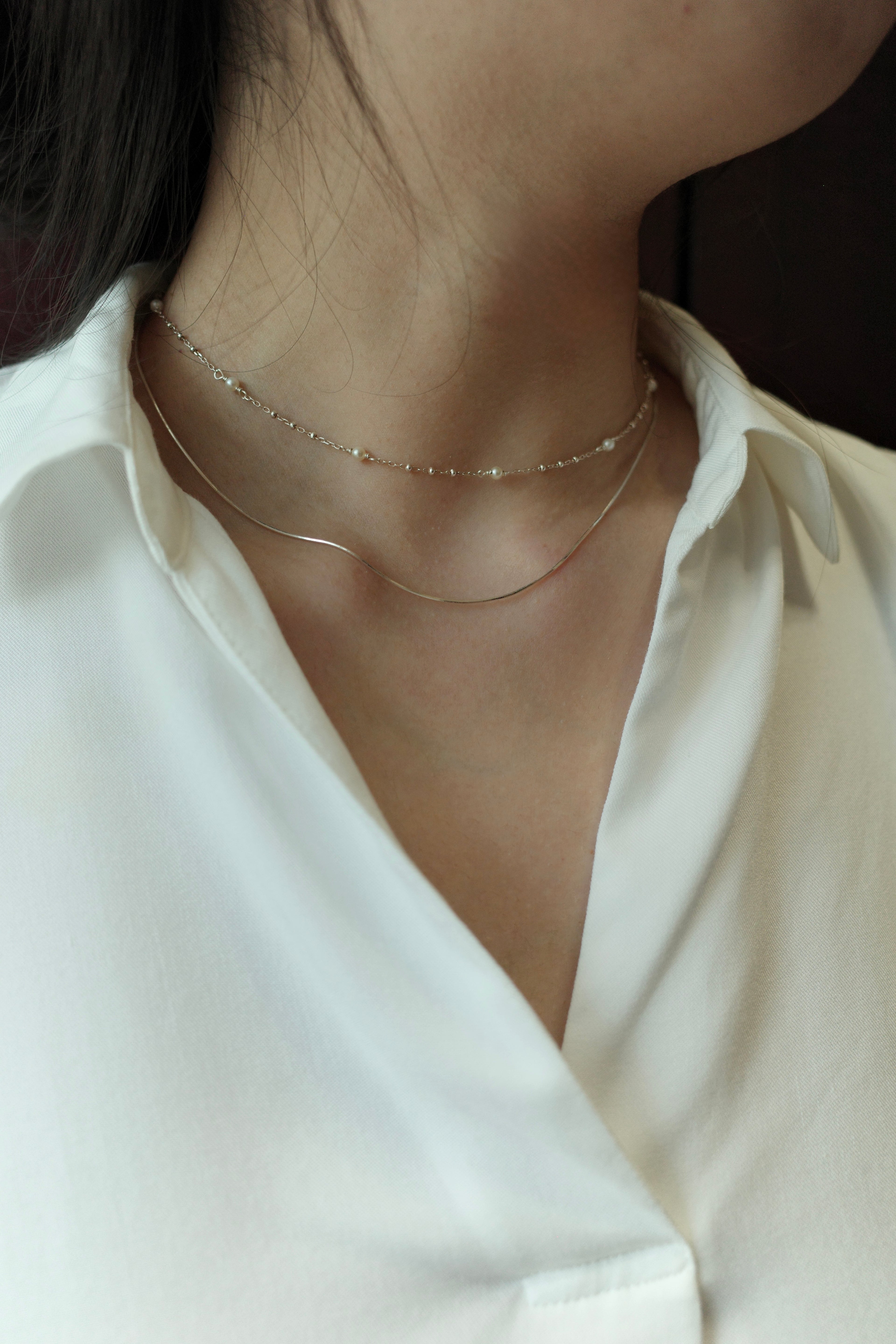 [925 Silver] Starry Night Necklace