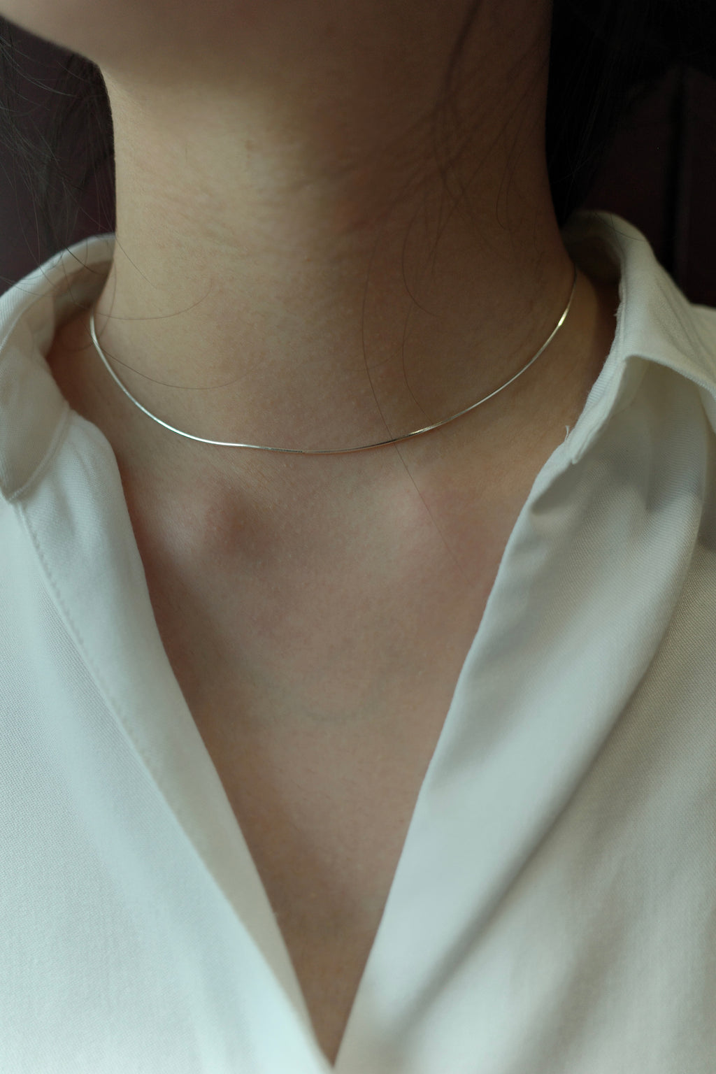 [925 Silver] Linea Chain Necklace