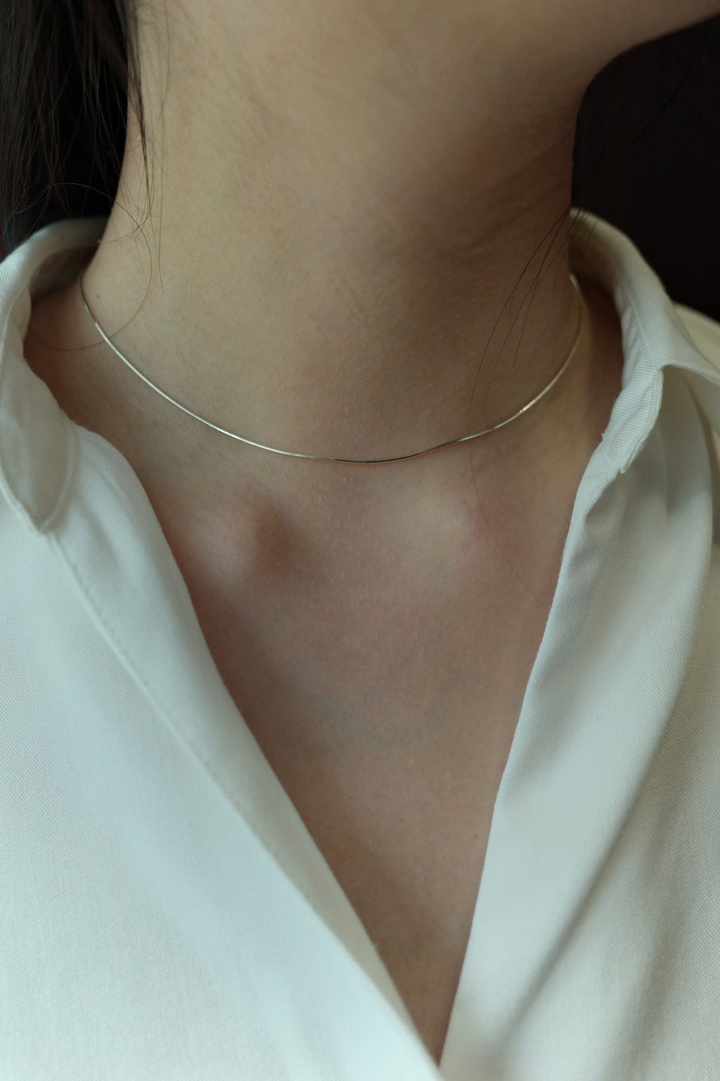 [925 Silver] Linea Chain Necklace