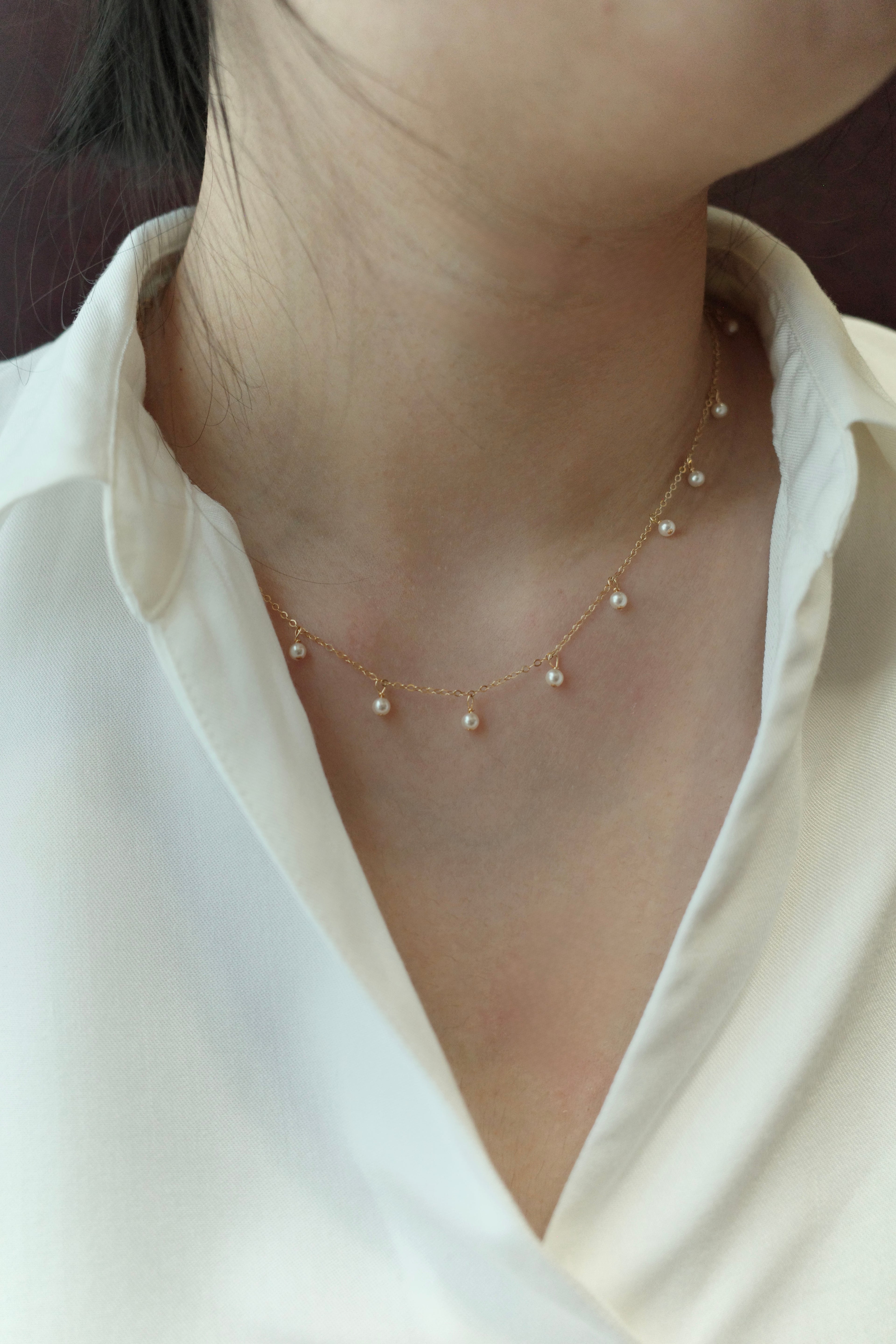 [14k Gold Filled] Pearl Drop Necklace