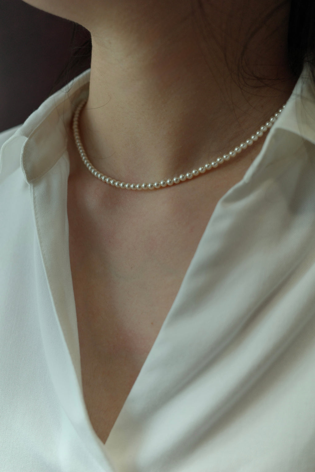 [14K Gold Filled] Mini Classic Pearl Choker