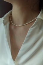 [14K Gold Filled] Mini Classic Pearl Choker