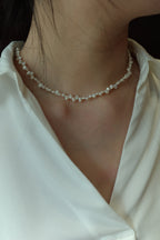 [925 Silver] Baby Baroque Irregular Pearl Necklace