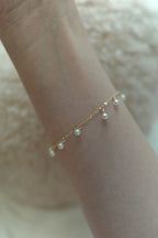 [14k Gold Filled] Pearl Drop Bracelet